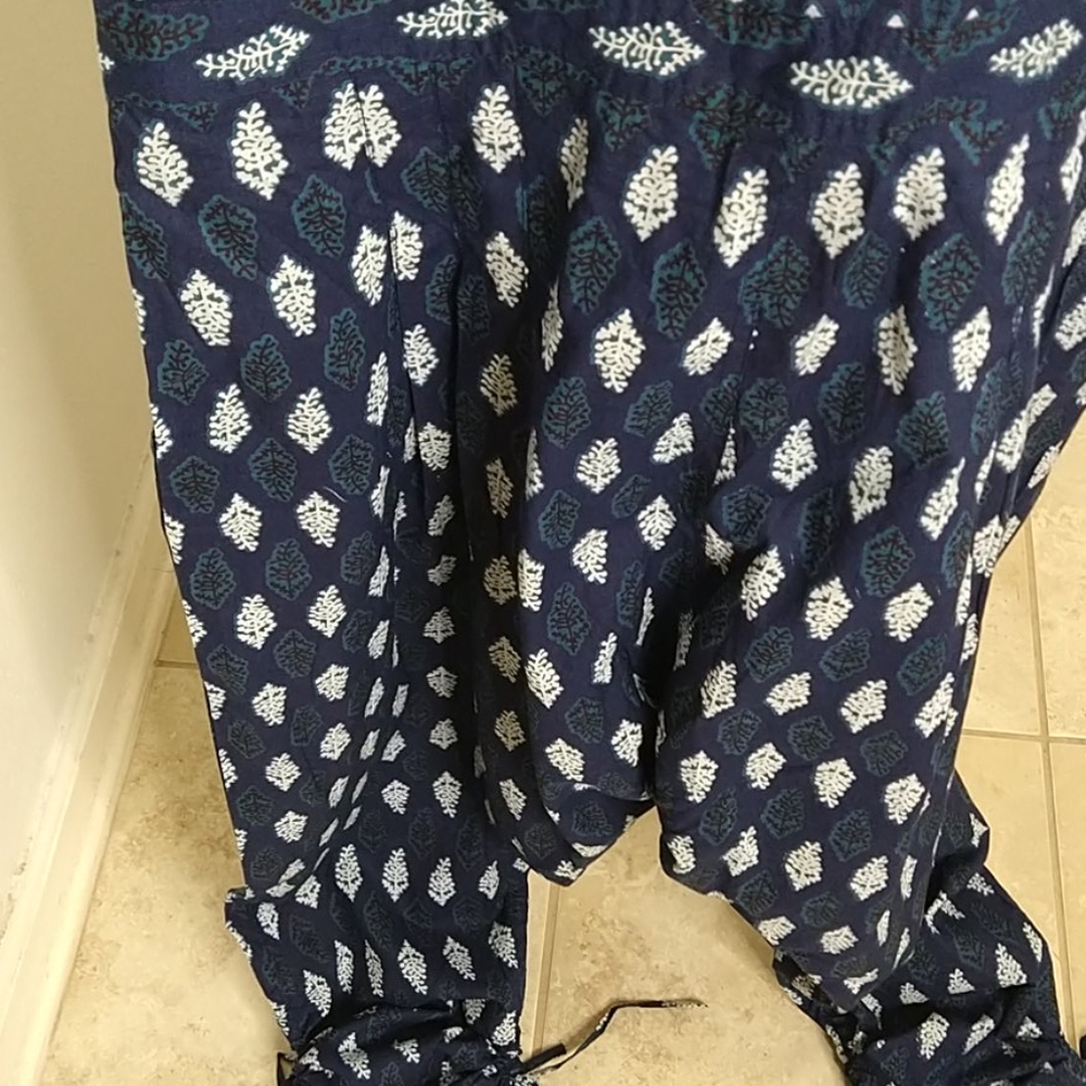 Desi Weavess Indigo Sleeveless Jodhpuri Jumpsuit - Picture 11 of 13